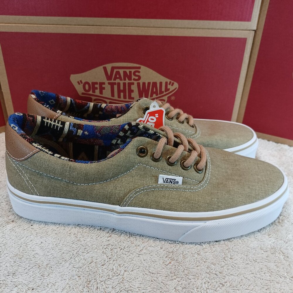 Vans Men's 7/Women's 8.5 Era 59 C&L Cornstalk/Tawny Brown VN0A38FS2HA